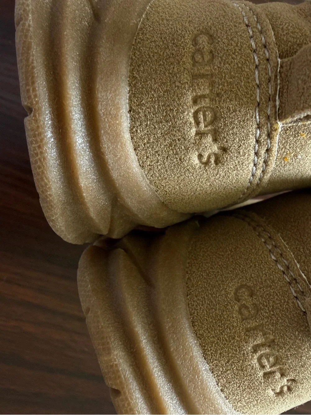 Size 4 Carter's Kids Suede Moccasin Boots in Brown